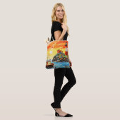 Gevist Bootconcept Abstract Kleurrijk Zee Tote Bag (Op model)