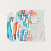 Gevist Boothaven Landschap Landschap Natuur Wandkleed (Voorkant (horizontaal))