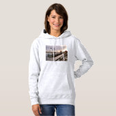 Gevist boten op zonsondergang hoodie (Voorkant volledig)