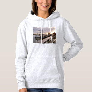 Gevist boten op zonsondergang hoodie