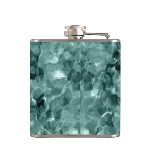 Gevist brandstofgestrekte emissiereductiewater heupfles (Achterkant)