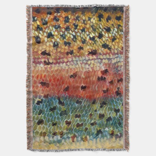 Gevist bronforel deken (Voorkant Verticaal)