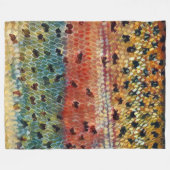 Gevist bronforel fleece deken (Voorkant (Horizontaal))