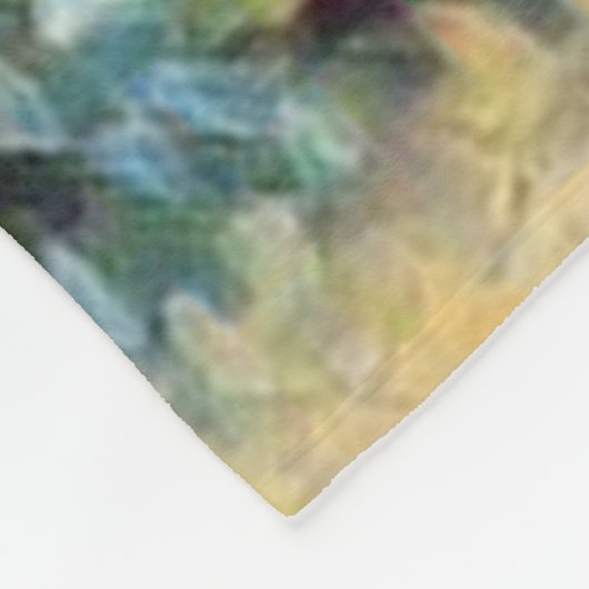 Gevist bronforel fleece deken (Hoek)