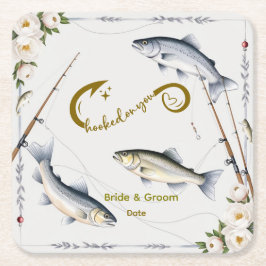 Gevist bruiloft thema voor Gevist liefhebbers Papi Kartonnen Onderzetters