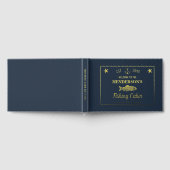 Gevist Cabin Anchors Vis Custom Welkom Goud Gastenboek (Volledig)