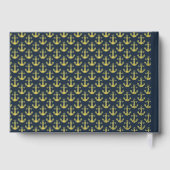 Gevist Cabin Custom Welkom Vis Ankers Goud Gastenboek (Achterkant)