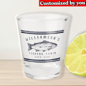 Gevist Cabine familienaam Minimal Navy blauw Rusti Shot Glas