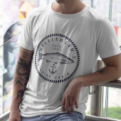 Gevist Cabine familienaam Navy blauw Rustic T-shirt