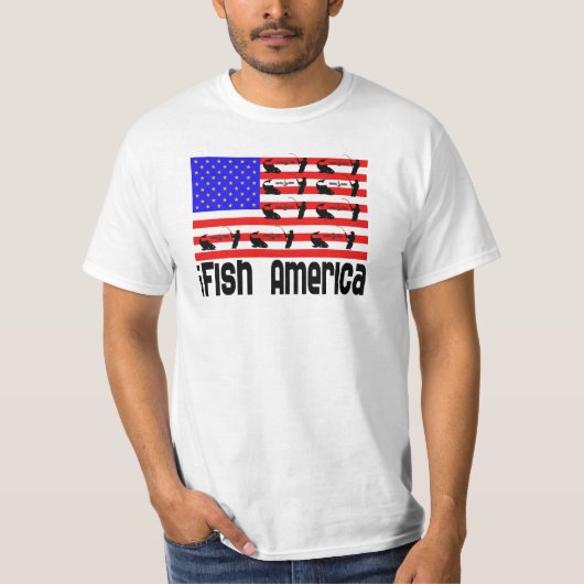 Gevist cadeau iFish America T-shirt (Voorkant)