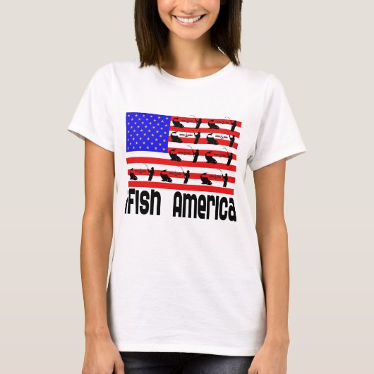 Gevist cadeau iFish America T-shirt (Voorkant)