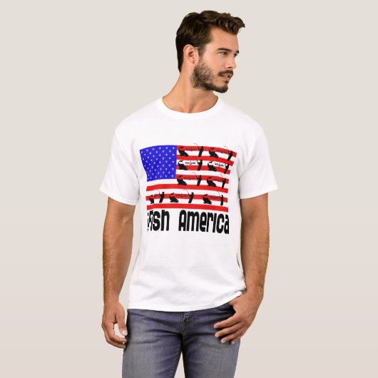 Gevist cadeau iFish America T-shirt (Voorkant volledig)