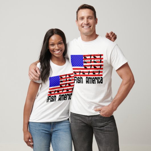 Gevist cadeau iFish America T-shirt (Unisex)