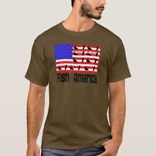 Gevist cadeau iFish America T-shirt (Voorkant)