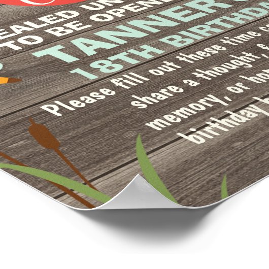 Gevist Capsule Teken voor 10 x 8 inch Poster (Hoek)