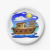 Gevist Cartoon Papieren Bordje (Voorkant)