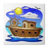 Gevist Cartoon Tegeltje (Voorkant)