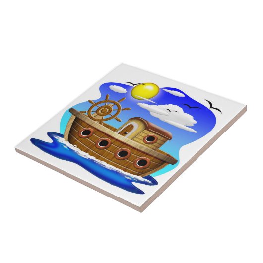 Gevist Cartoon Tegeltje (Zijkant)