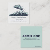 Gevist Charter toelaten één ticket en info kaart (Voorkant / Achterkant)