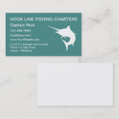 Gevist Charters Boat Captain Marlin Design Visitekaartje (Voorkant / Achterkant)