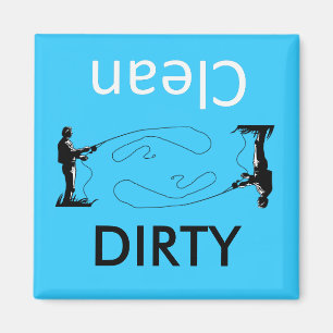 Gevist Clen-Dirty Dishwaser Magnets Magneet