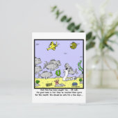 Gevist contingent: Cartoon Briefkaart (Staand voorkant)