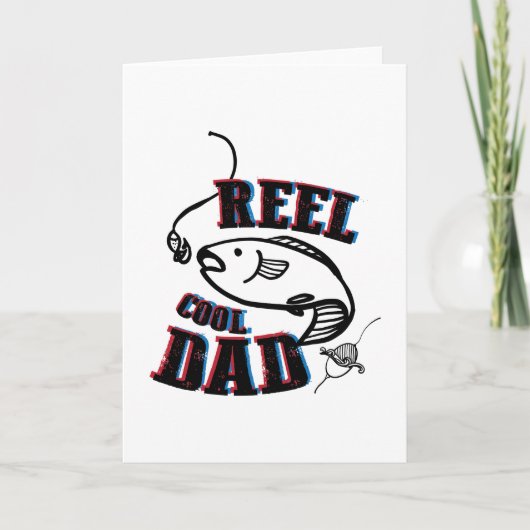 Gevist Cool Dad Vaderdag Gift Fisherman Kaart (Voorkant)