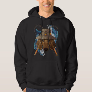 Gevist Dachshund Outdoorvisserij Vliegende hond F Hoodie