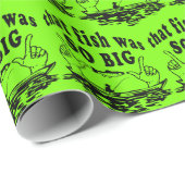 Gevist dat die vis zo groot grappig was cadeaupapier (Rol Hoek)