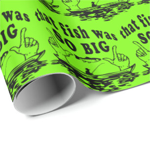 Gevist dat die vis zo groot grappig was cadeaupapier