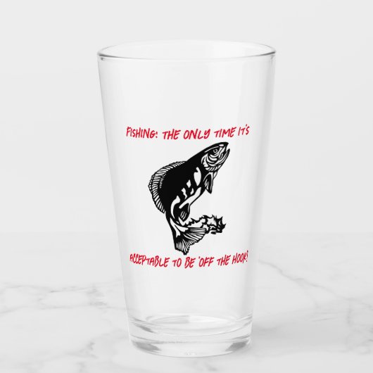 Gevist: De enige keer dat het... - Vissen Beer Glas (Voorkant)