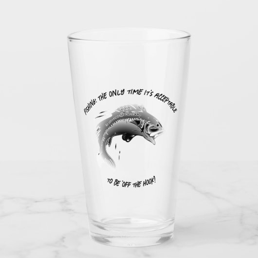 Gevist: De enige keer dat het... - Vissen Beer Glas (Voorkant)