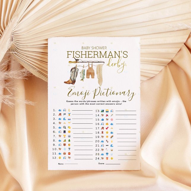 Gevist Derby Baby shower Emoji Pictionary Game (Creator heeft geüpload)