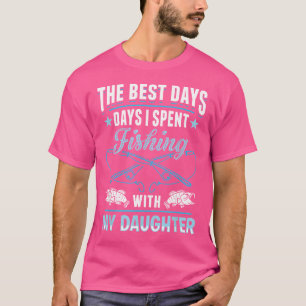 Gevist dochter Fisher Rod Angler visser T-shirt