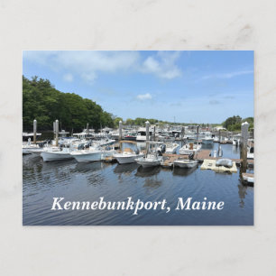 Gevist dokken in Kennebunkport Maine Feestdagenkaart