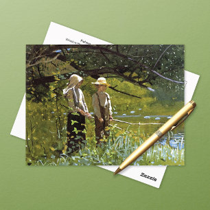 Gevist door de vijver Winslow Homer Briefkaart