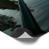 Gevist door het meer van Dusk Small Poster (Hoek)