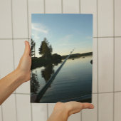 Gevist door het meer van Dusk Small Poster