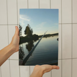 Gevist door het meer van Dusk Small Poster