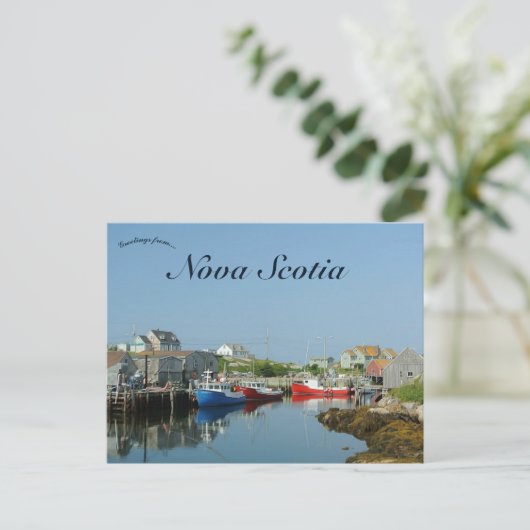 Gevist dorp in Nova Scotia Briefkaart (Staand voorkant)