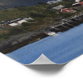 Gevist dorp Reine, eiland Moskenesoy, Poster (Hoek)