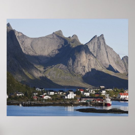 Gevist dorp Reine, eiland Moskenesoy, Poster (Voorkant)