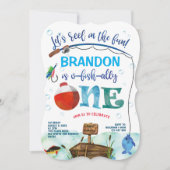 Gevist eerste verjaardag, kleine visser kaart (Voorkant)