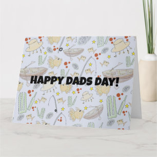 Gevist en cricket voor Vaderdag Kaart