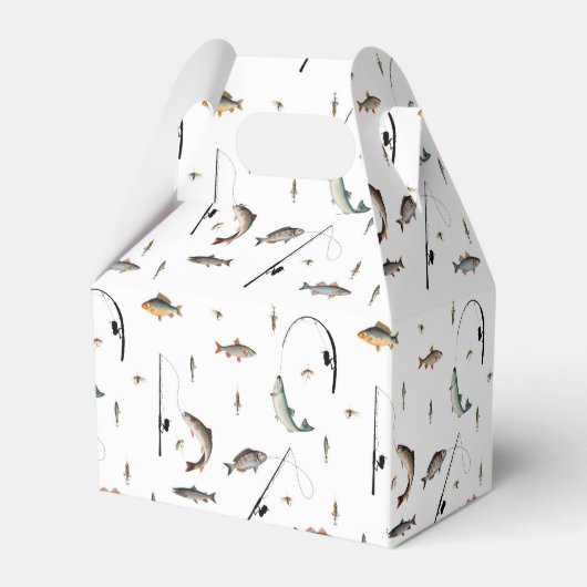 Gevist Fish Theme Reel Fun Kids Verjaardagsfeest Bedankdoosjes (Achterkant)