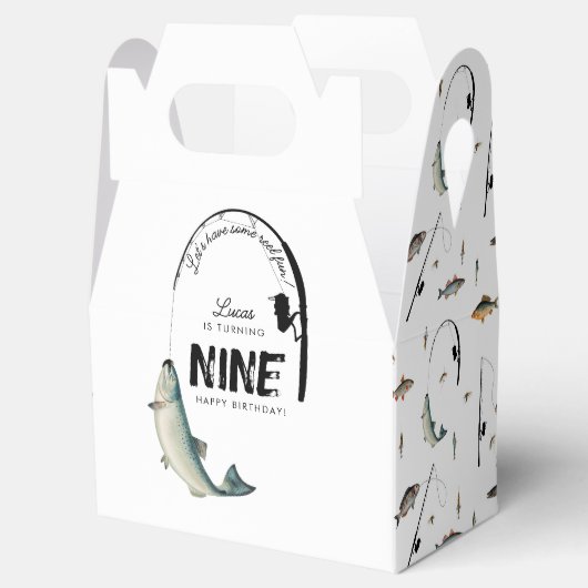 Gevist Fish Theme Reel Fun Kids Verjaardagsfeest Bedankdoosjes (Geopend)