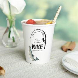 Gevist Fish Theme Reel Fun Kids Verjaardagsfeest Papieren Bekers