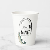 Gevist Fish Theme Reel Fun Kids Verjaardagsfeest Papieren Bekers (Achterkant)