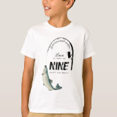 Gevist Fish Theme Reel Fun Kids Verjaardagsfeest T-shirt (Voorkant)