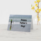 Gevist Fisher Dad Vaderdag Kaart (Gele Bloem)